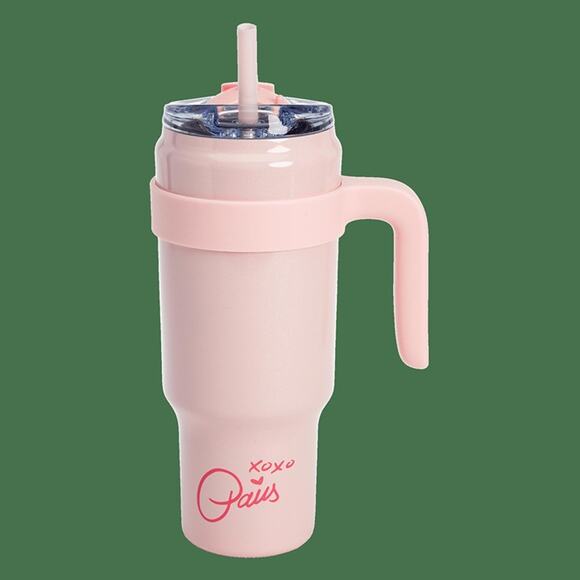 Paris Hilton 40oz Stainless Steel Tumbler with Removable Handle, Reusable Straw, - Picture 3 of 6